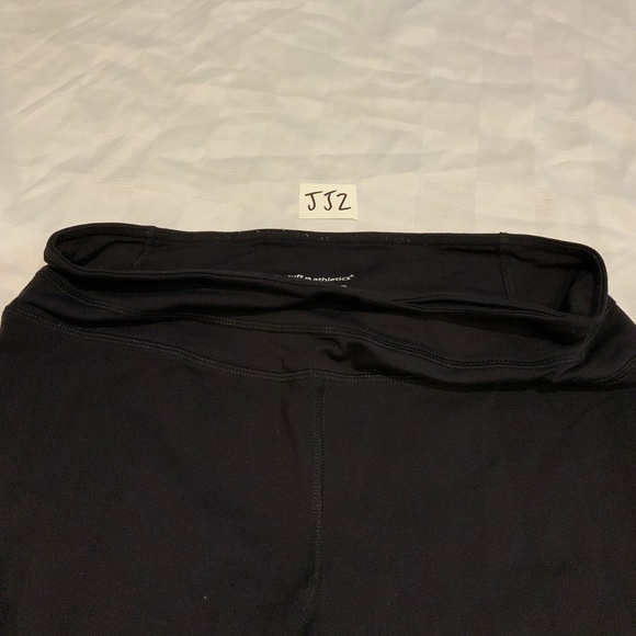 Lightly used Tuff Athletics black wide calf capris - Picture 2 of 3